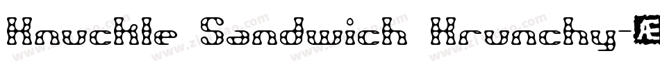Knuckle Sandwich Krunchy字体转换